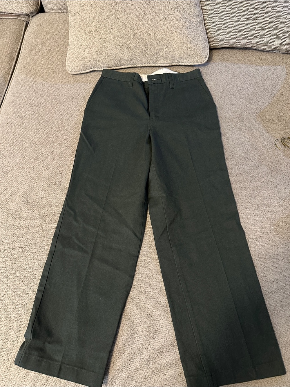 Dickies Black Wide-Leg Dress Trousers